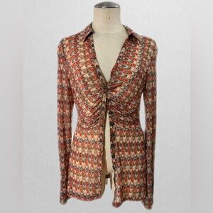 Free People Retro Mesh Top